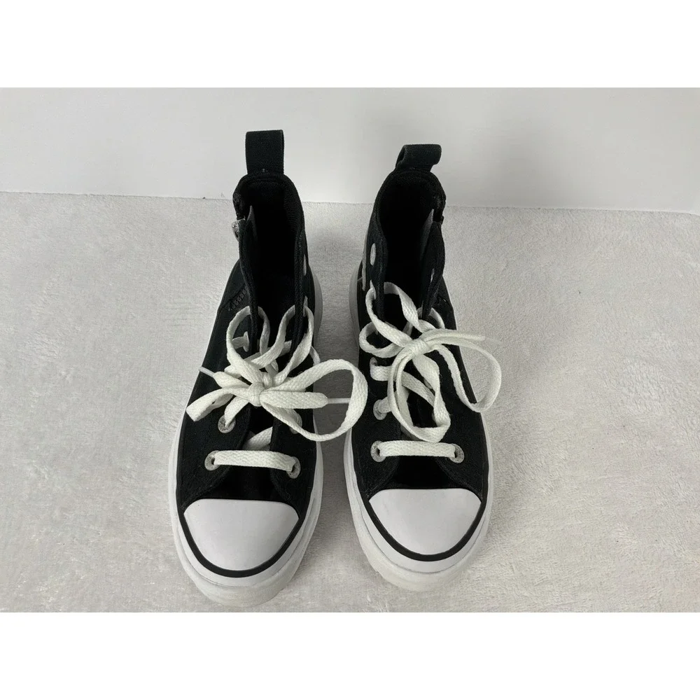 Converse Chuck Taylor All Star Lugged Lift Shoes High Top Zip Youth Sz 1